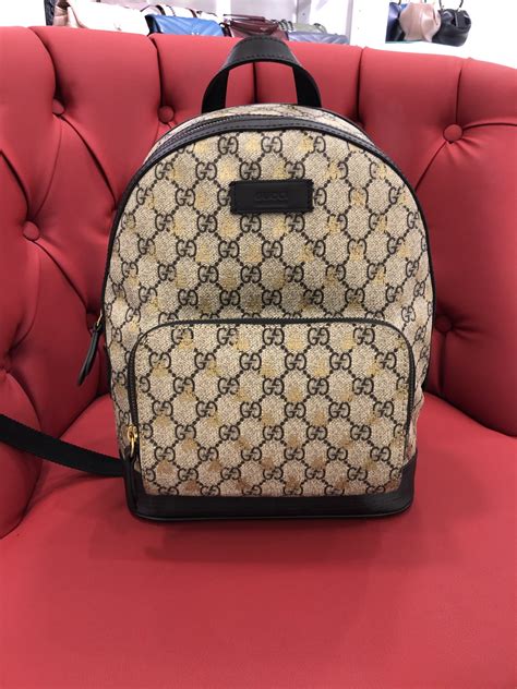 fake gucci backpack with bee|gucci bee backpack price.